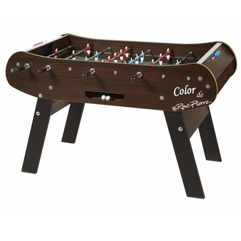 The Rene Pierre Color Wenge Foosball Table in Brown adds French style to your home game room.