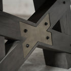 Close-up of Nixon Georgia 7' Pool Table in Grayson Grey finish by Nixon Billiards.